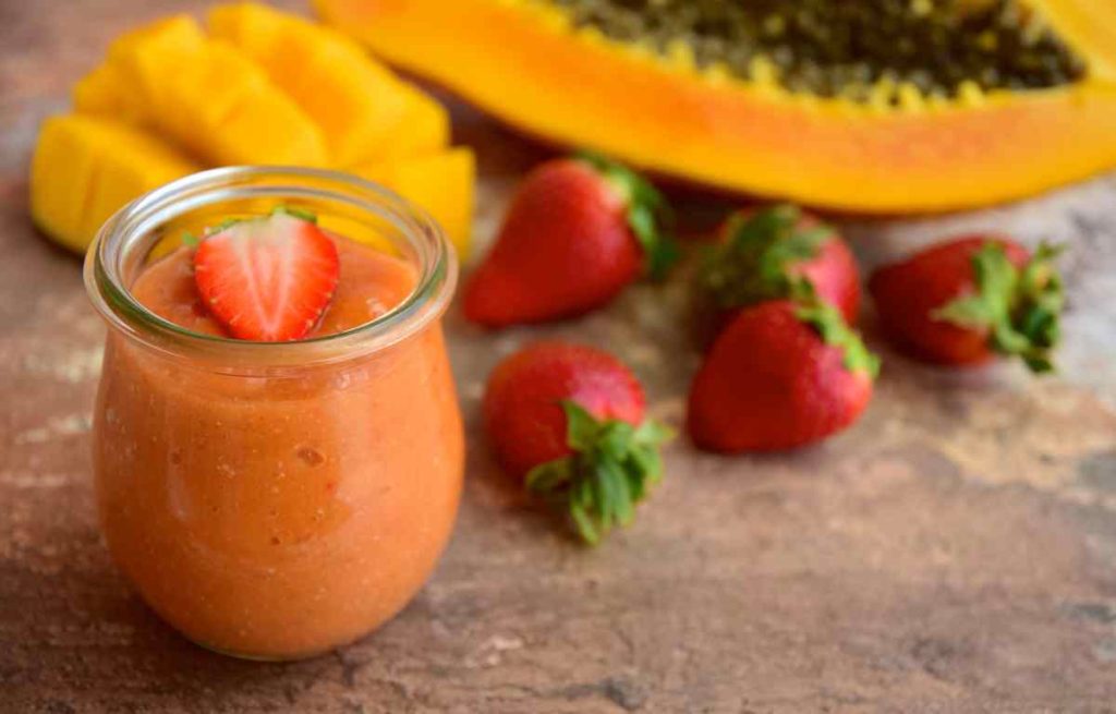 High Fiber Mango Smoothie For constipation Skinny Fit Mama