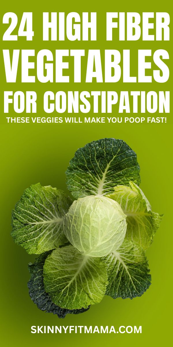 High Fiber Vegetables For Constipation