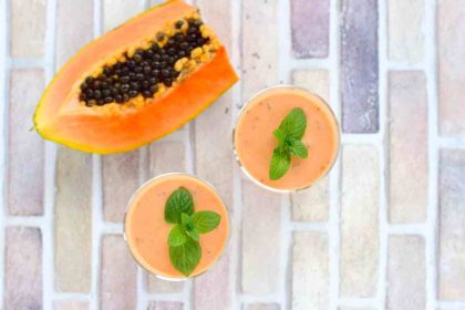 Papaya Oatmeal Smoothie For Weight Loss