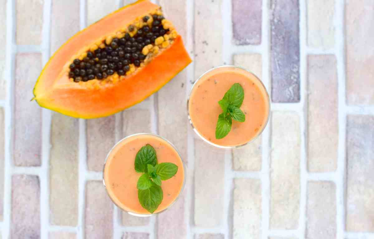 Papaya Oatmeal Smoothie For Weight Loss