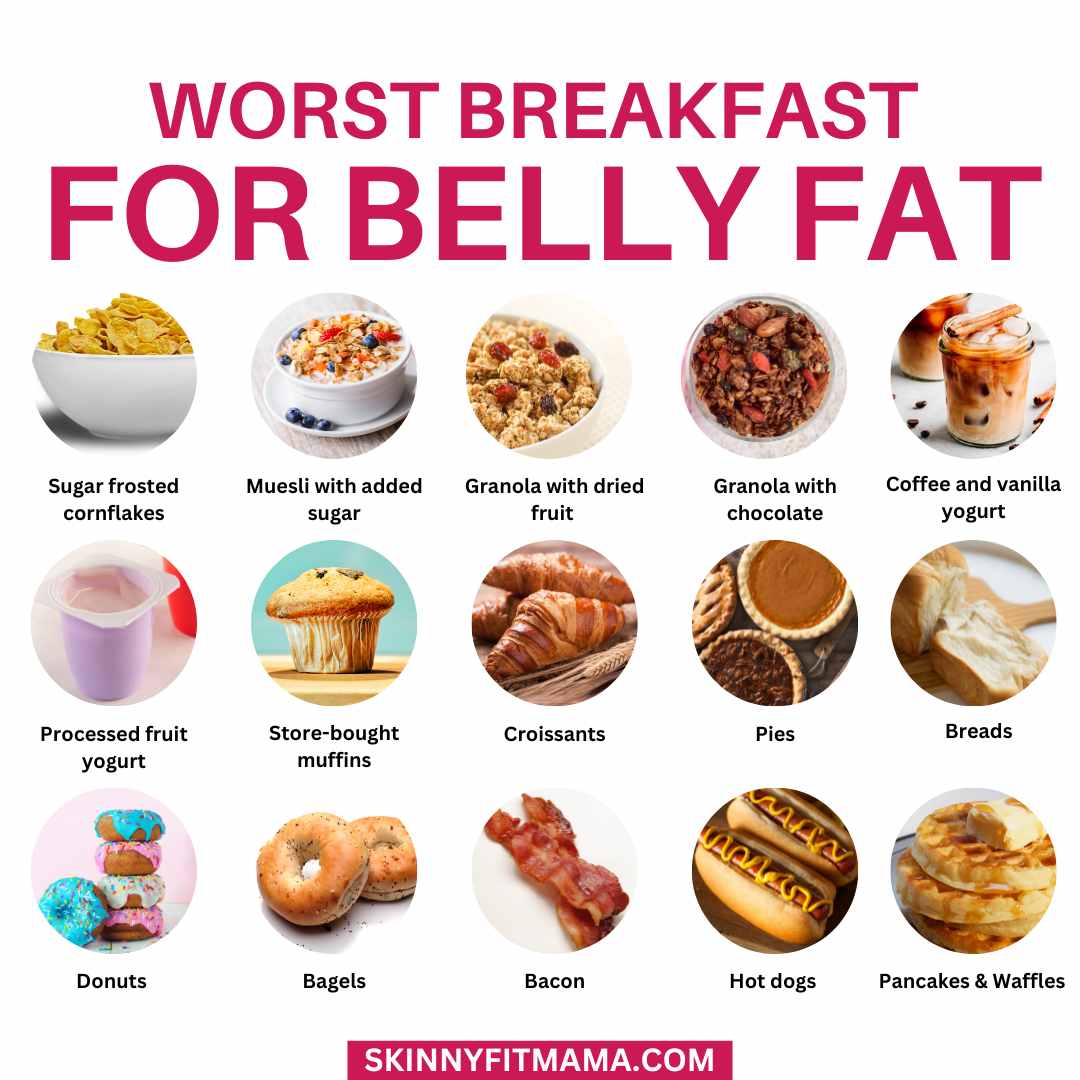 worst breakfast for belly fat