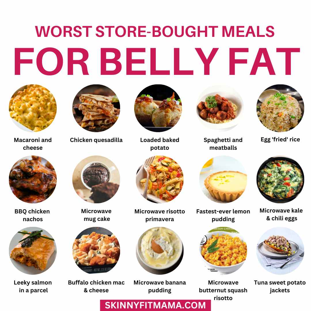 worst store-bought meals for belly fat