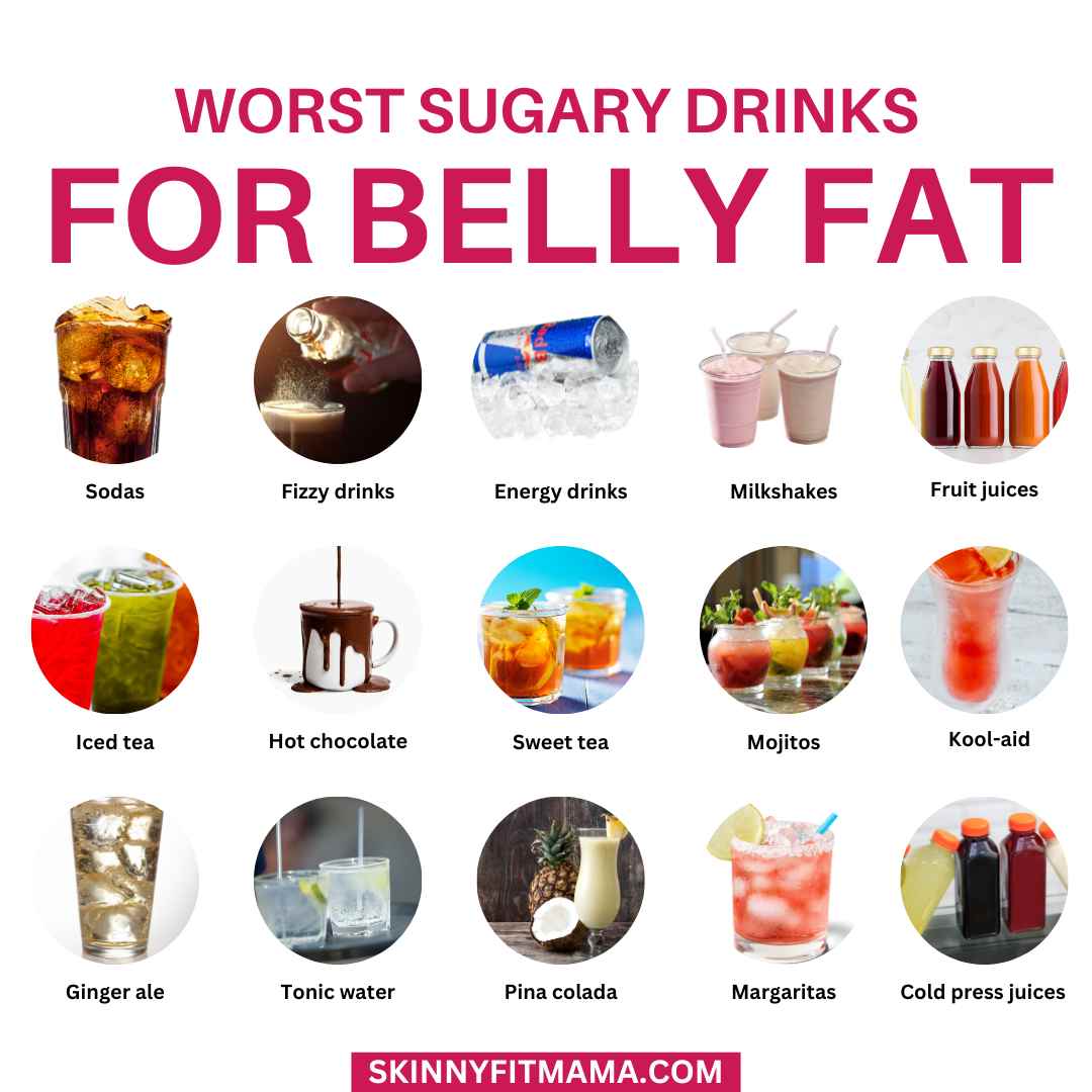 worst sugary drinks for belly fat