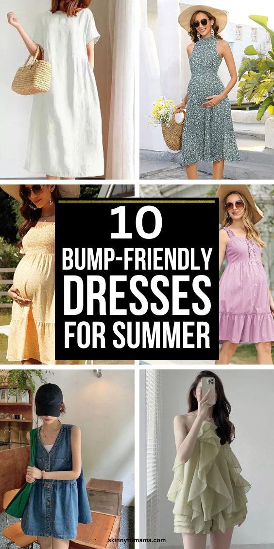Short Bump Friendly Dresses