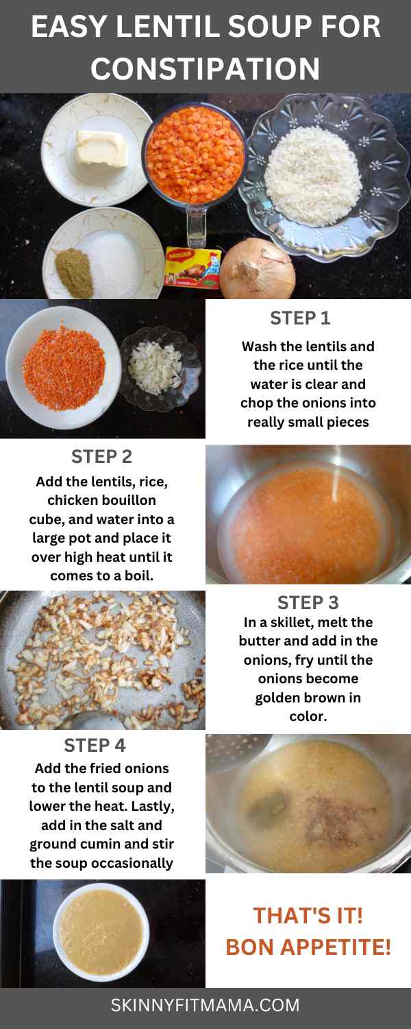 lentil soup for constipation