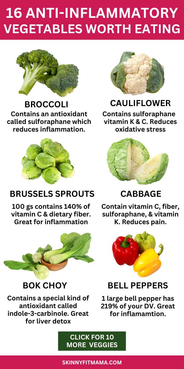 16 Anti-Inflammatory Vegetables Worth Eating!