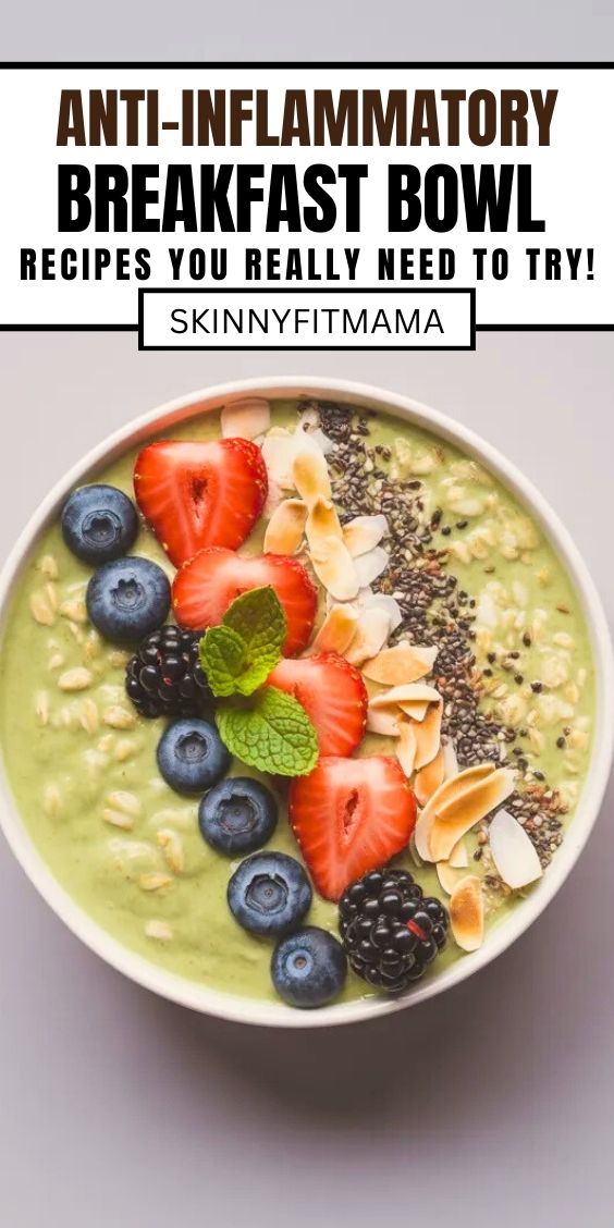 Anti-Inflammatory Matcha Oats & Berries Breakfast Bowl (2)