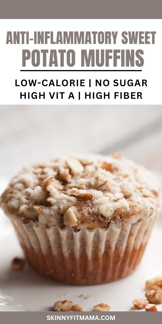 Healthy Anti-Inflammatory Sweet Potato Muffins