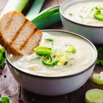 Healthy Creamy Potato Leek Soup Recipe