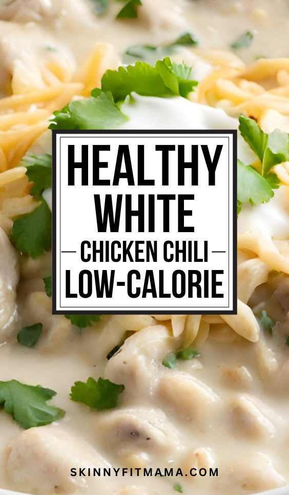 Healthy white chicken chili