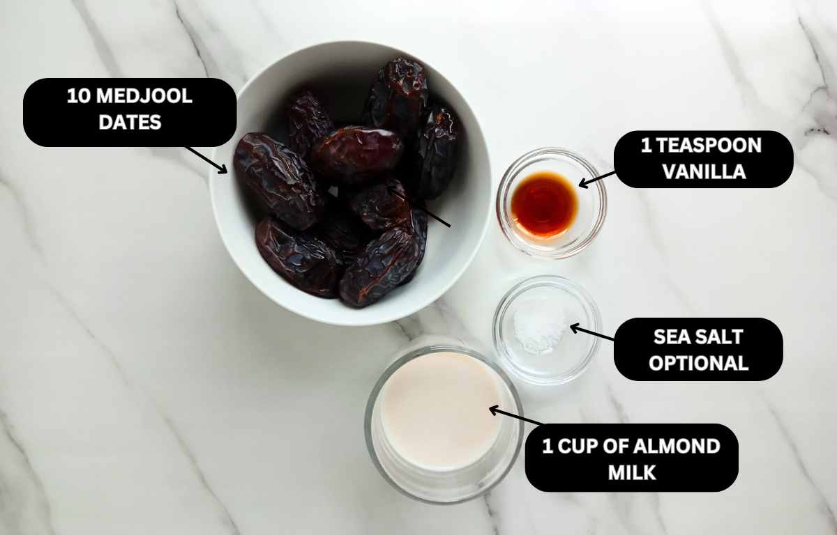Date Caramel Sauce ingredients