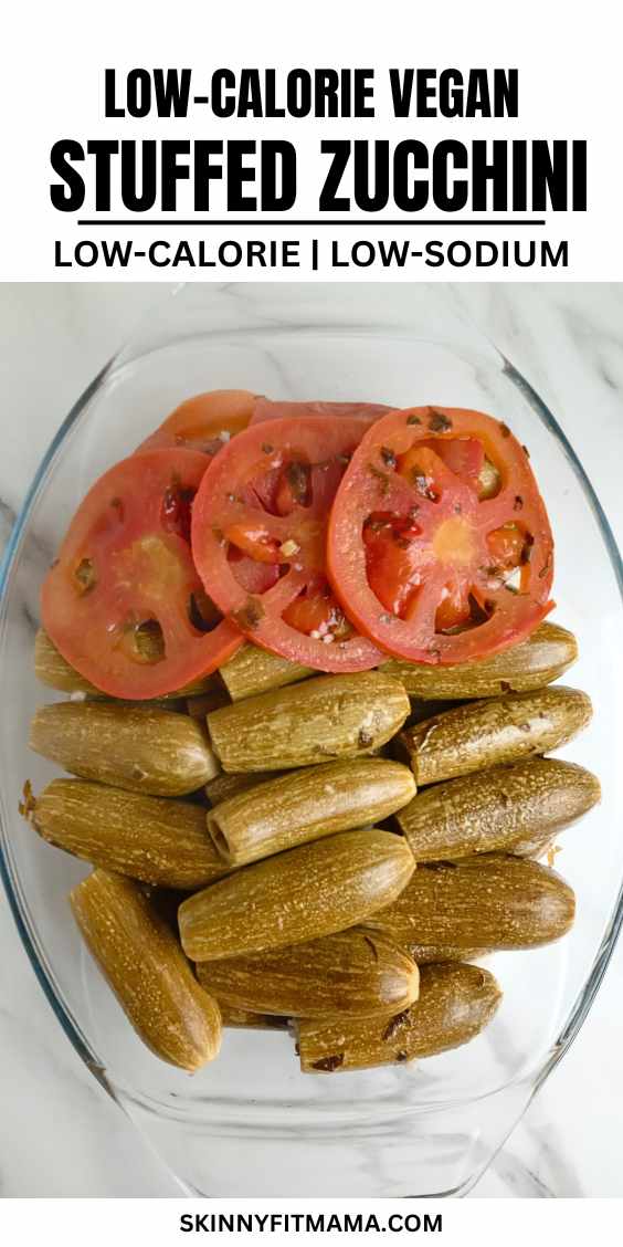 Lebanese Vegetarian Stuffed Zucchini (kousa mahshi)