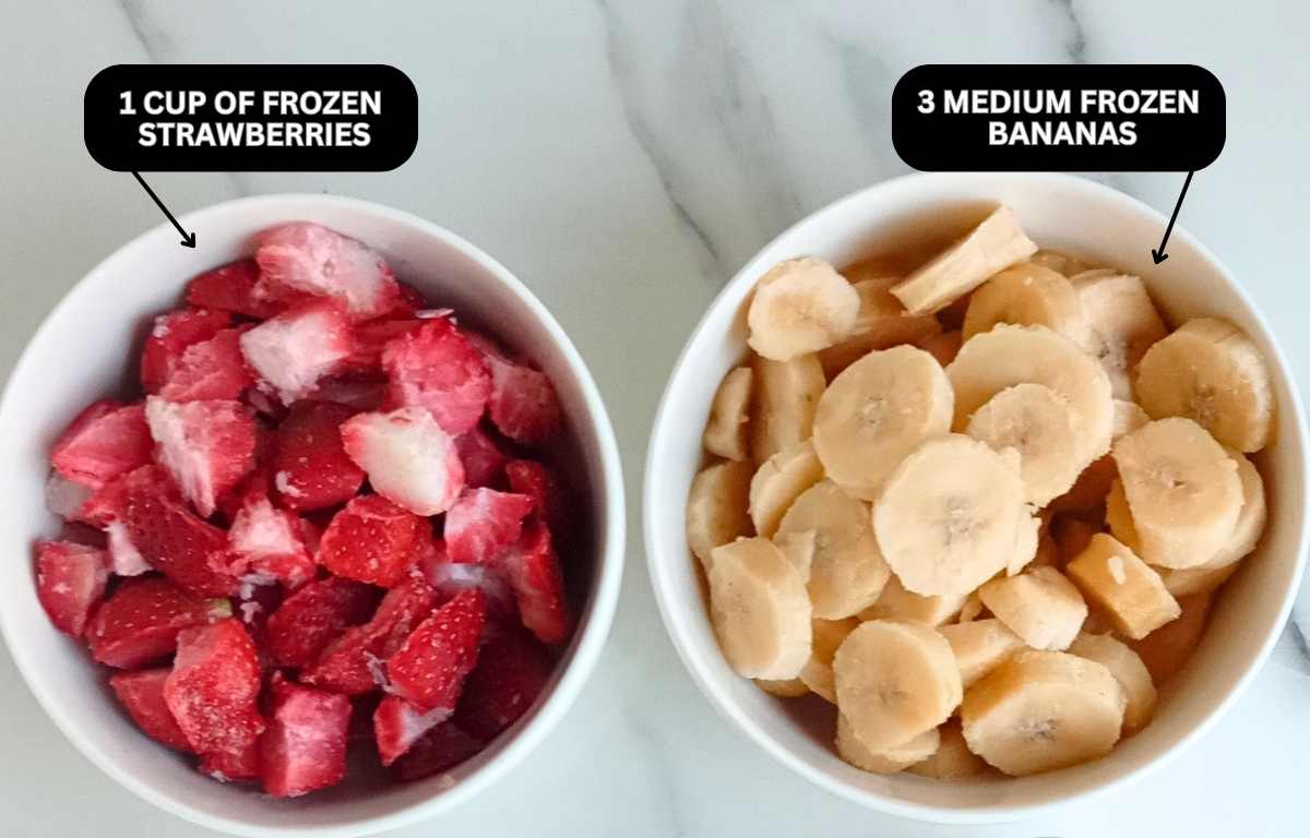 strawberry banana ice cream ingredients