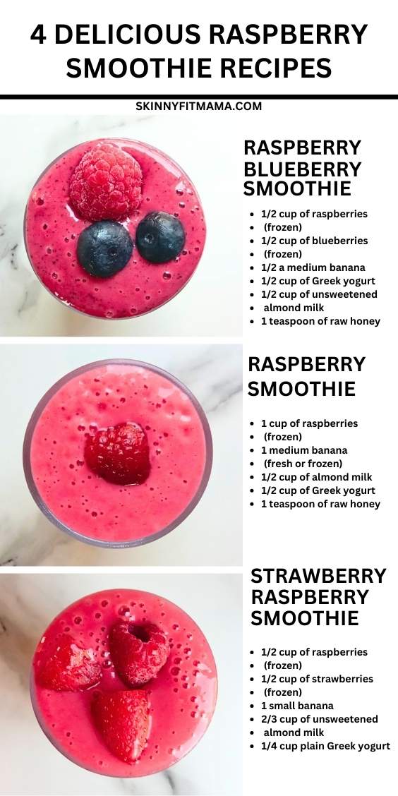 4 delicious raspberry smoothie recipes You Must Try!