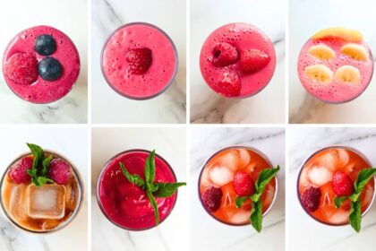 Antioxidant-rich raspberry drinks