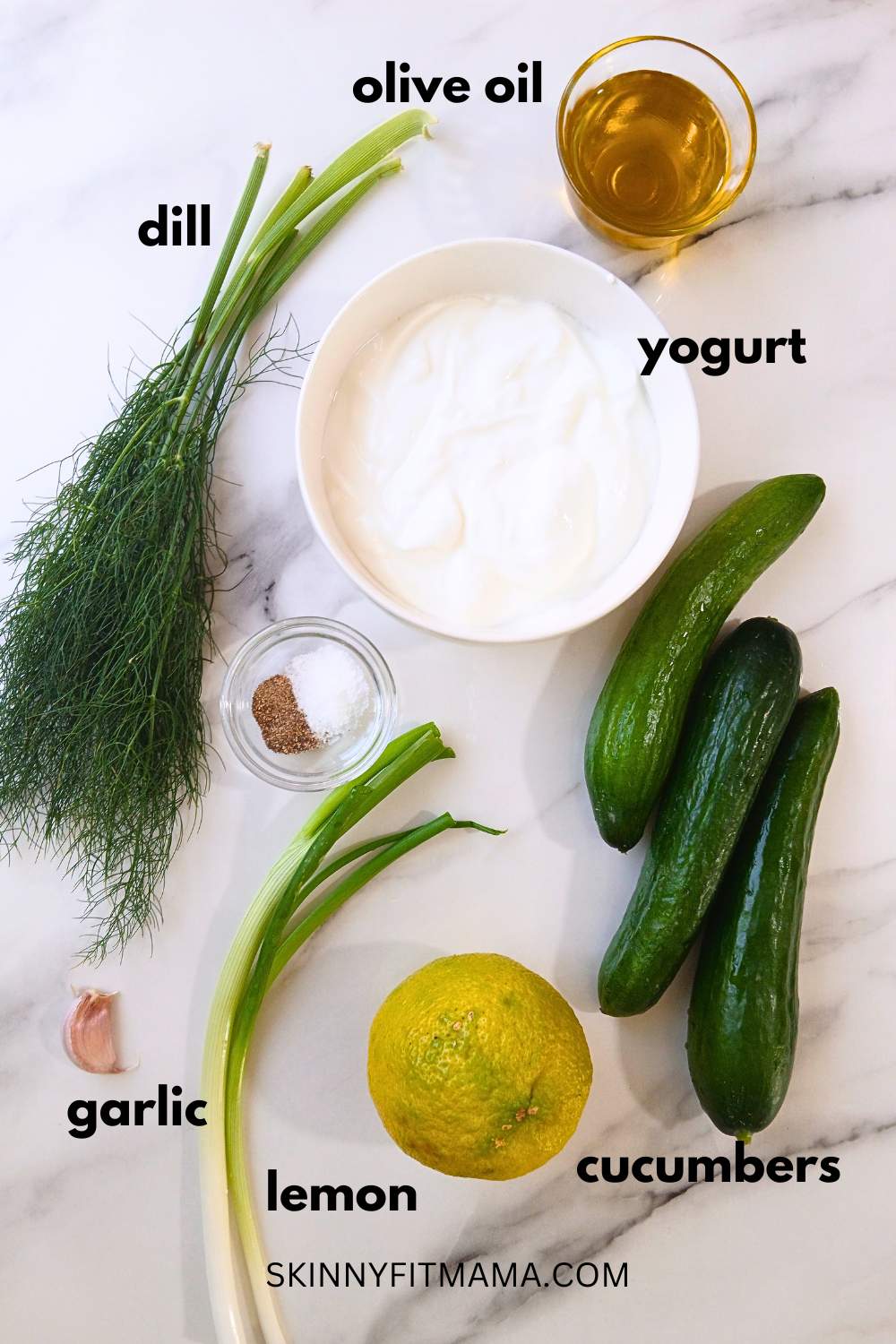 Cold Cucumber Summer Soup (Gazpacho) ingredients