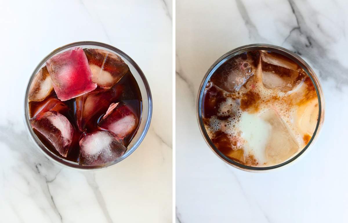 how to make raspberry iced latte