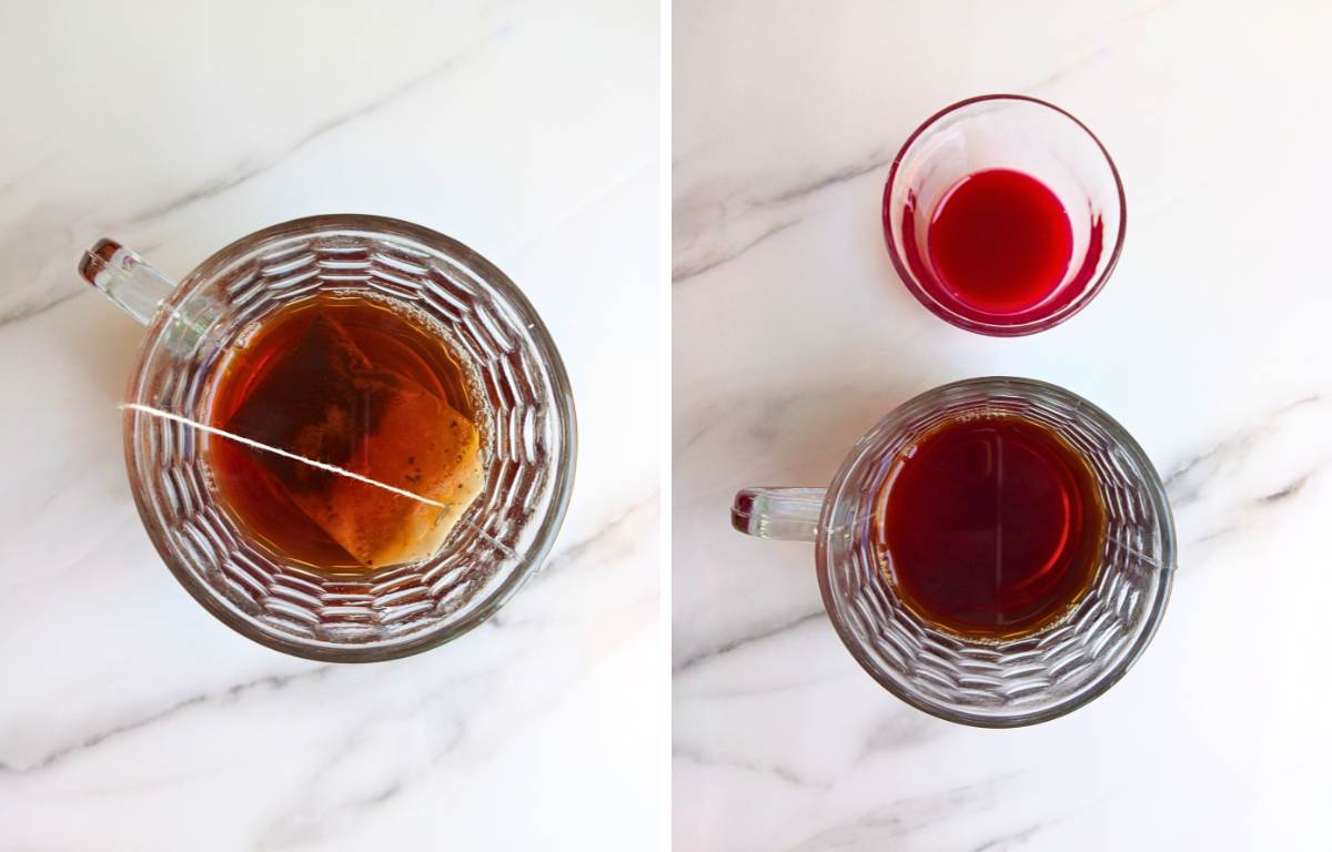 how to make raspberry iced tea step 1
