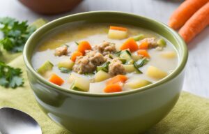 Ground Turkey Zucchini Soup | Healthy | Low-Calorie - Skinny Fit Mama