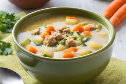 Ground Turkey Zucchini Soup