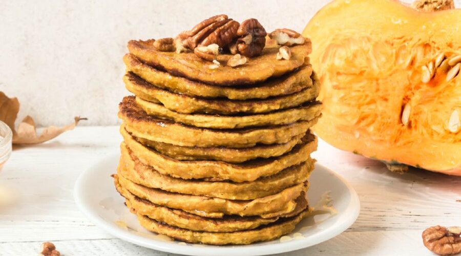 low calorie pumpkin pancakes