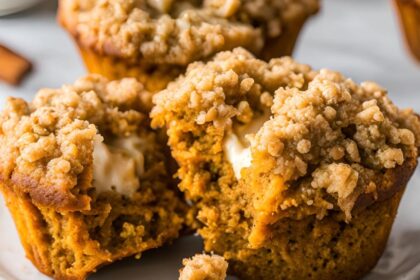 pumpkin cream cheese muffins