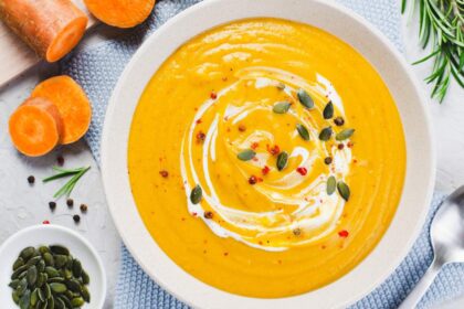 Healthy Creamy Pumpkin Carrot Soup