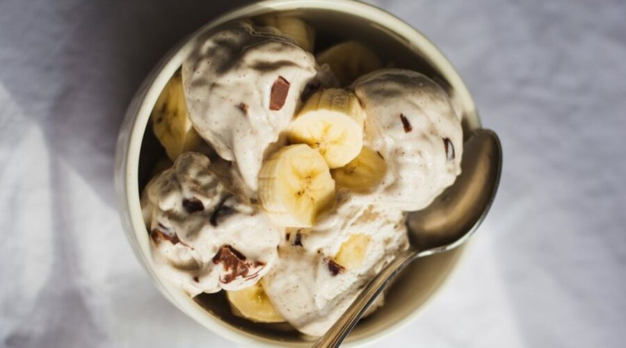Chunky Monkey Cottage Cheese Ice Cream