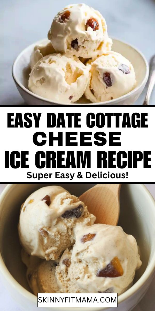 Healthy Date Cottage Cheese Ice Cream
