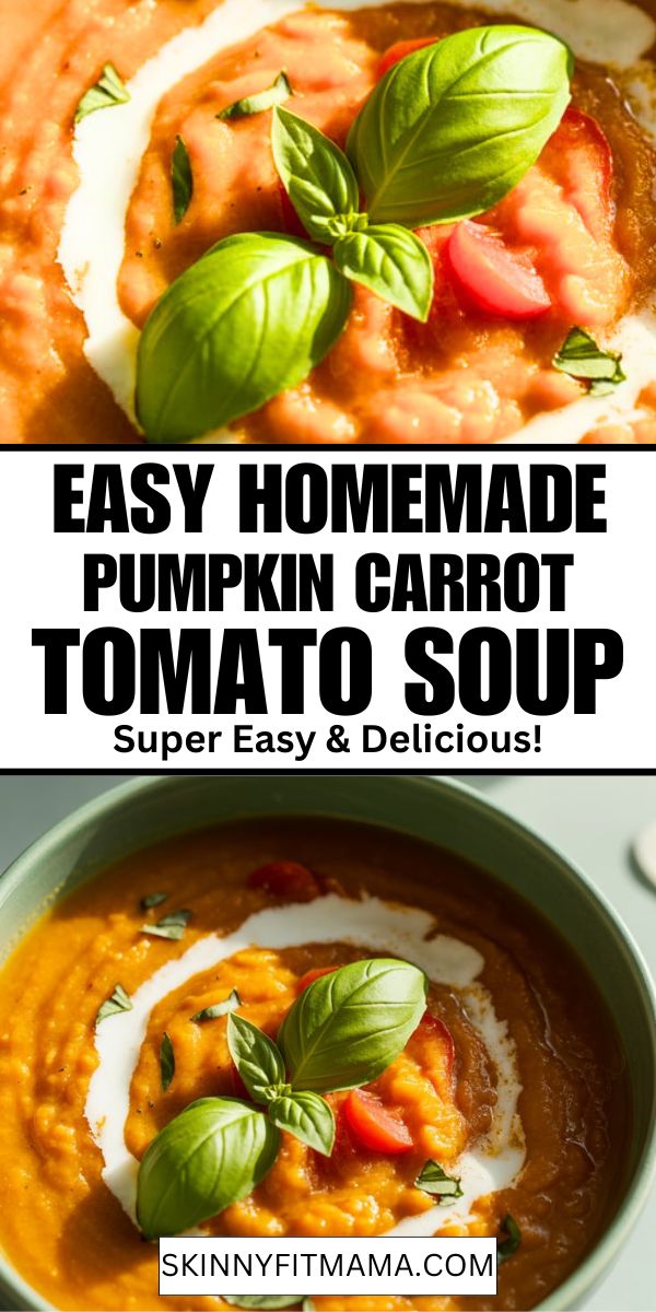Low Calorie Pumpkin Carrot Tomato Soup