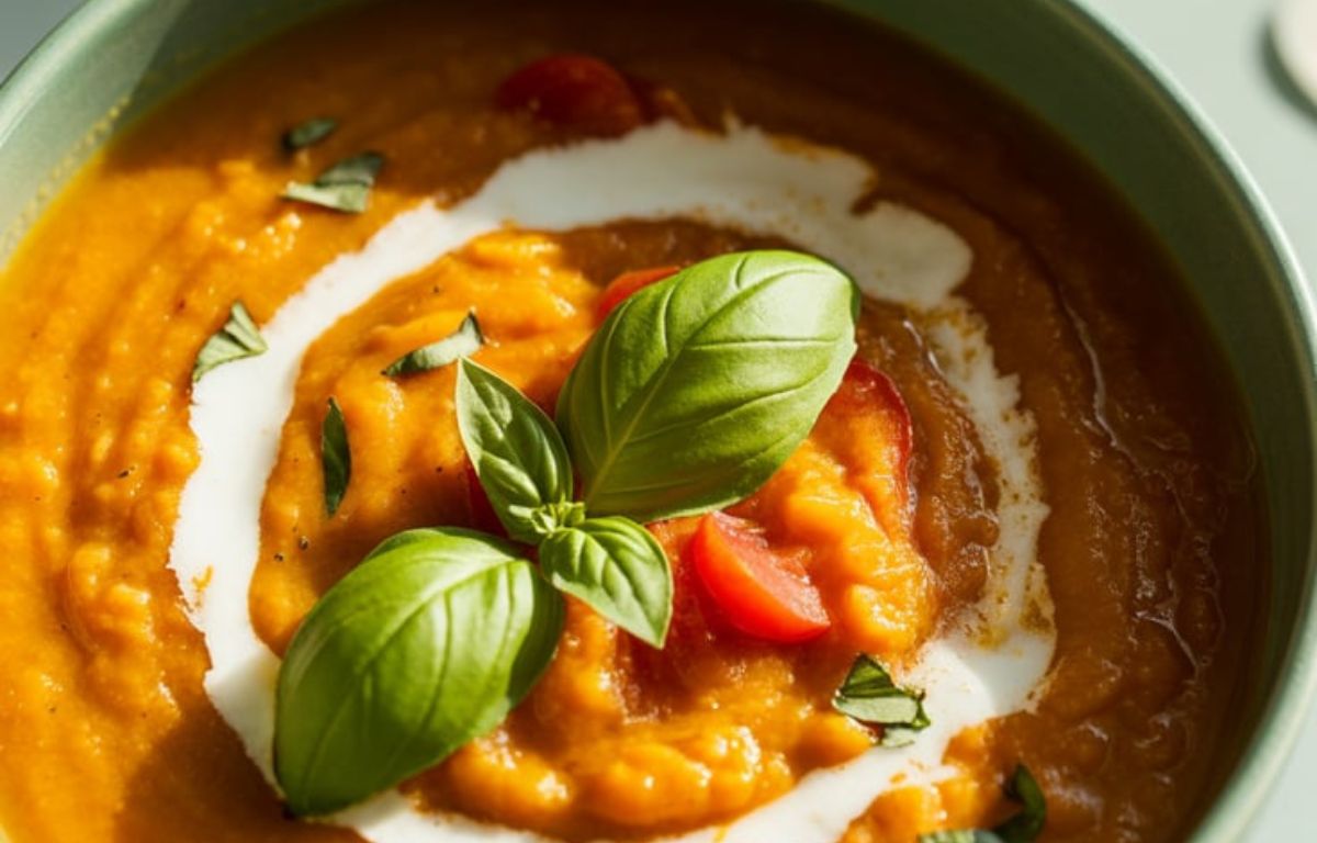Low Calorie Pumpkin Carrot Tomato Soup