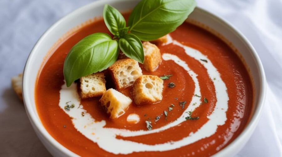 High Protein Tomato Soup With Cottage Cheese (1)