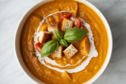Low Calorie Pumpkin Tomato Soup
