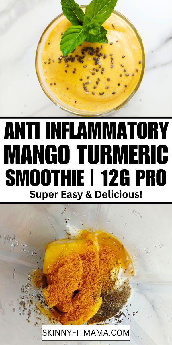 Anti-Inflammatory Mango Turmeric Smoothie Recipe