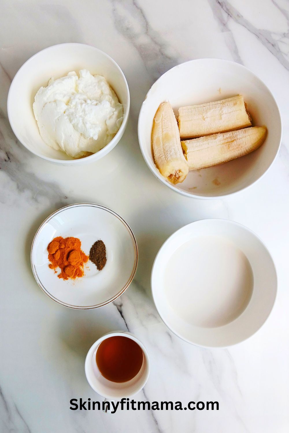 Turmeric Banana Smoothie Recipe Ingredients