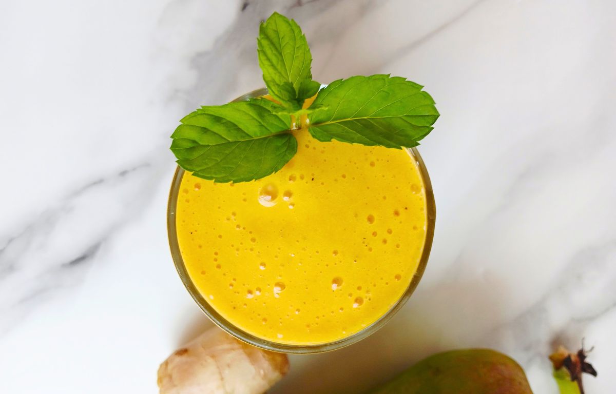 Turmeric Ginger Mango Smoothie