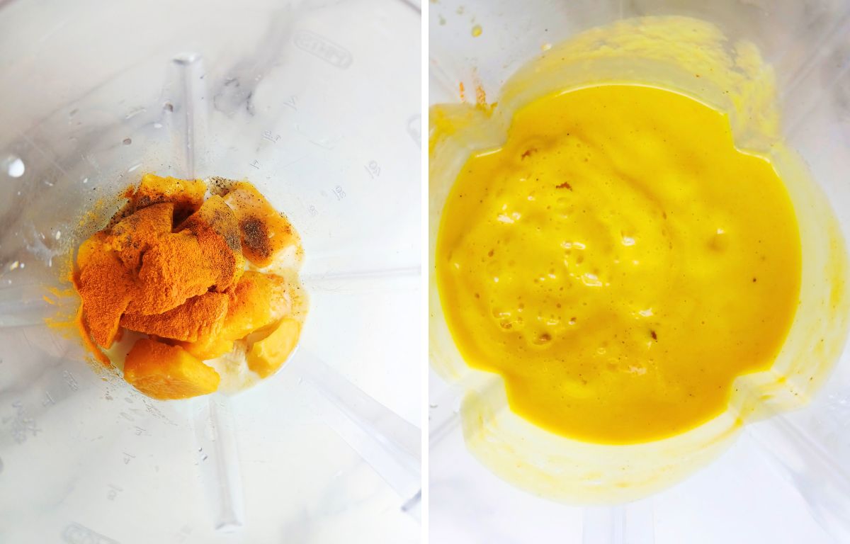 How To Make Mango Banana Turmeric Smoothie