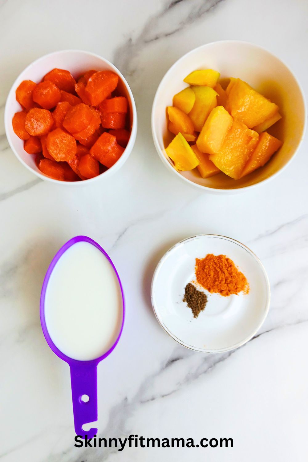 Mango Carrot Turmeric Smoothie Ingredients