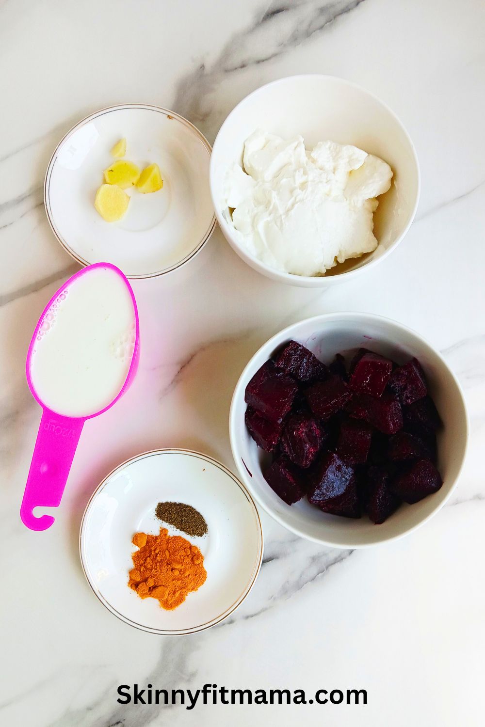 Turmeric Beetroot Smoothie Ingredients