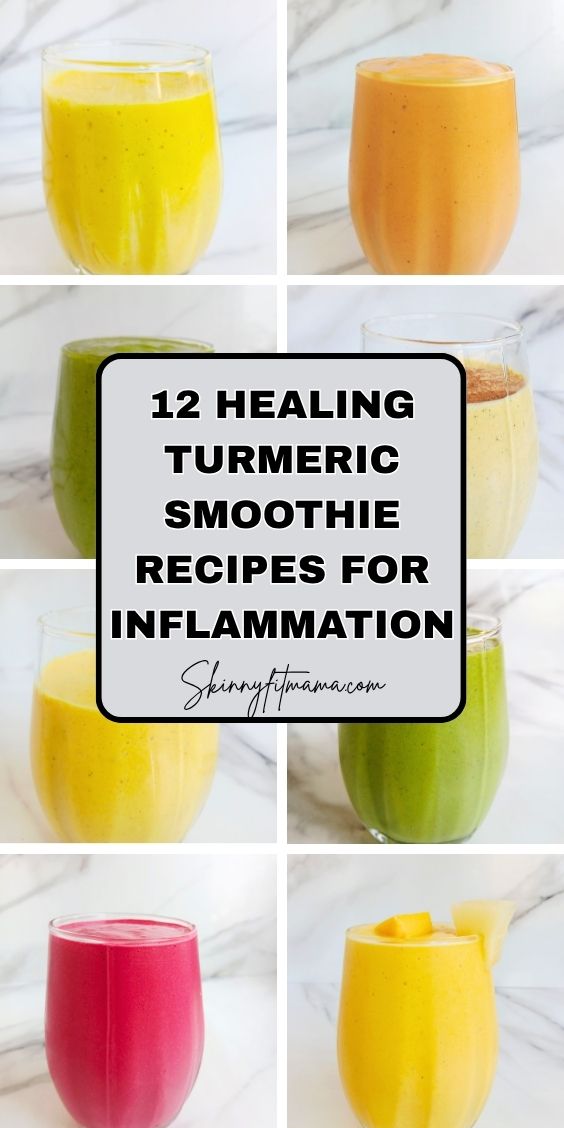 Turmeric Smoothie Recipes - Skinny Fit Mama